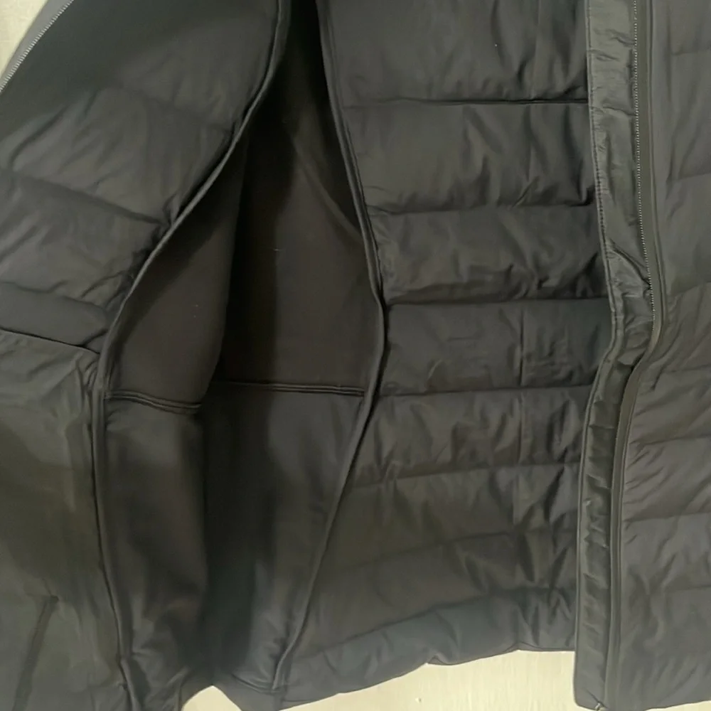 Lululemon Black Sleeveless Jacket with Embroidered Patch